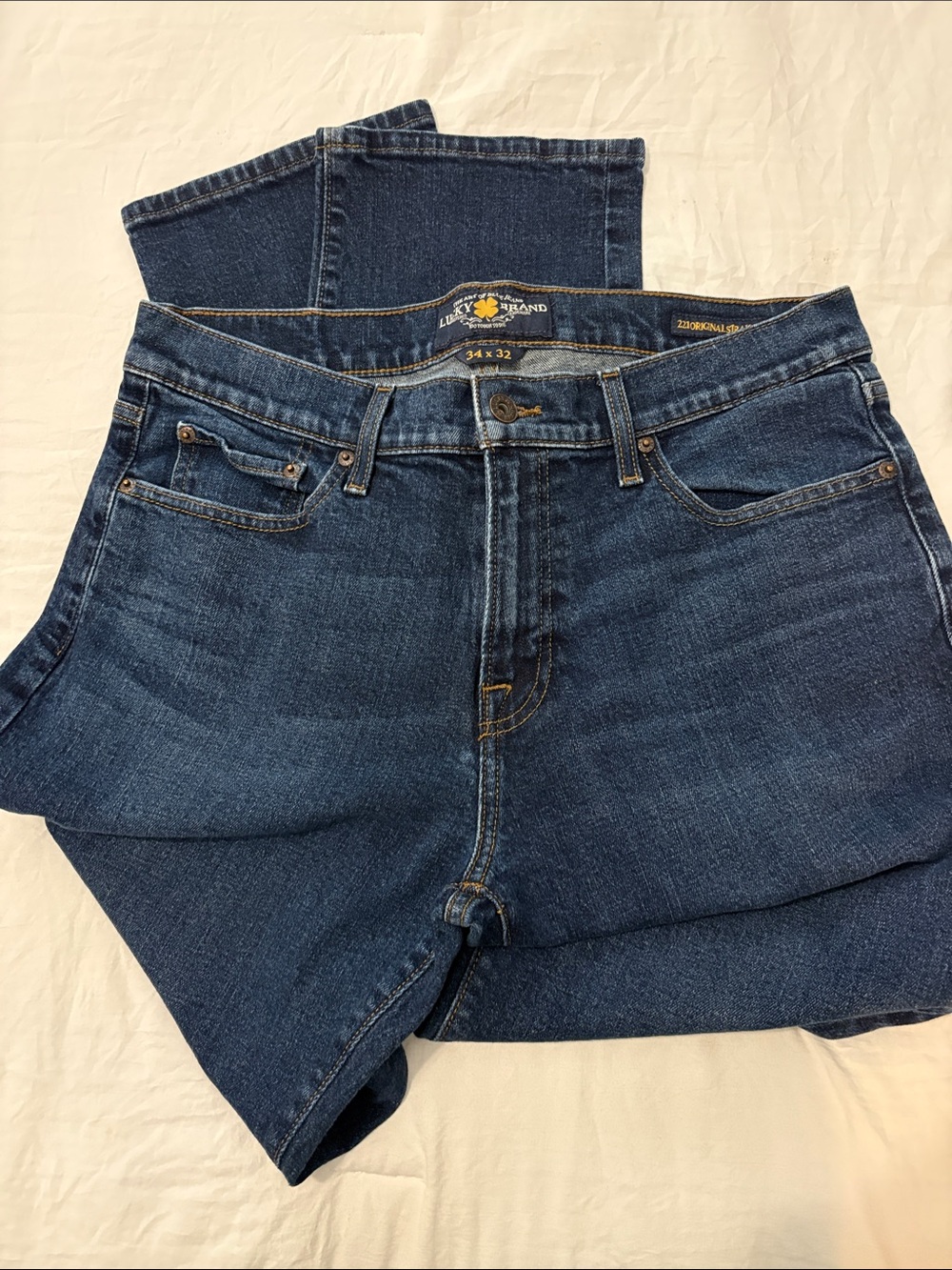 Lucky Brand Men's Dark Indigo Straight Jeans